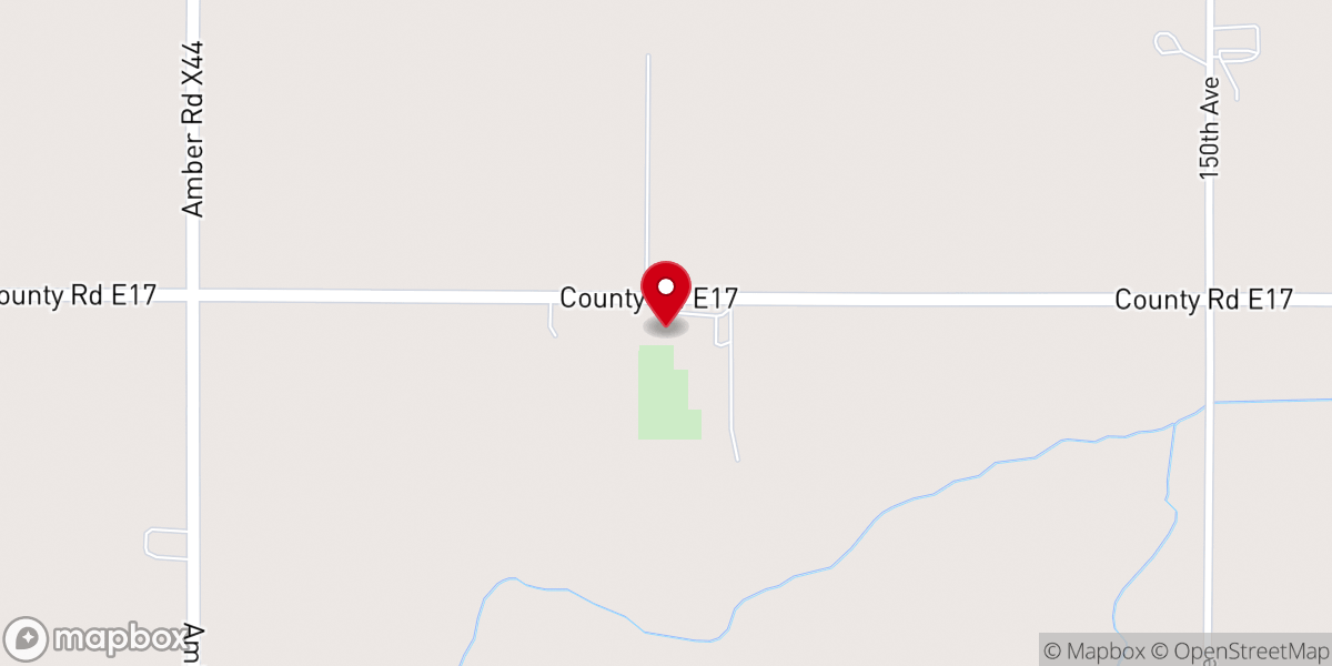 Map showing location of Wayne Zion Lutheran Church