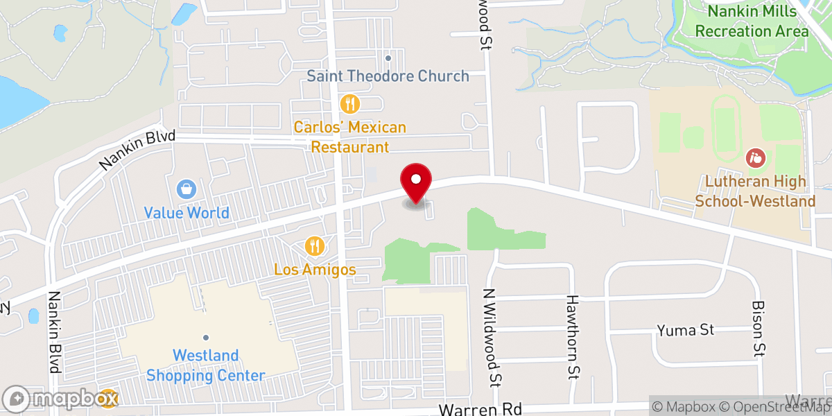 Map showing location of Gateway Family Worship Center