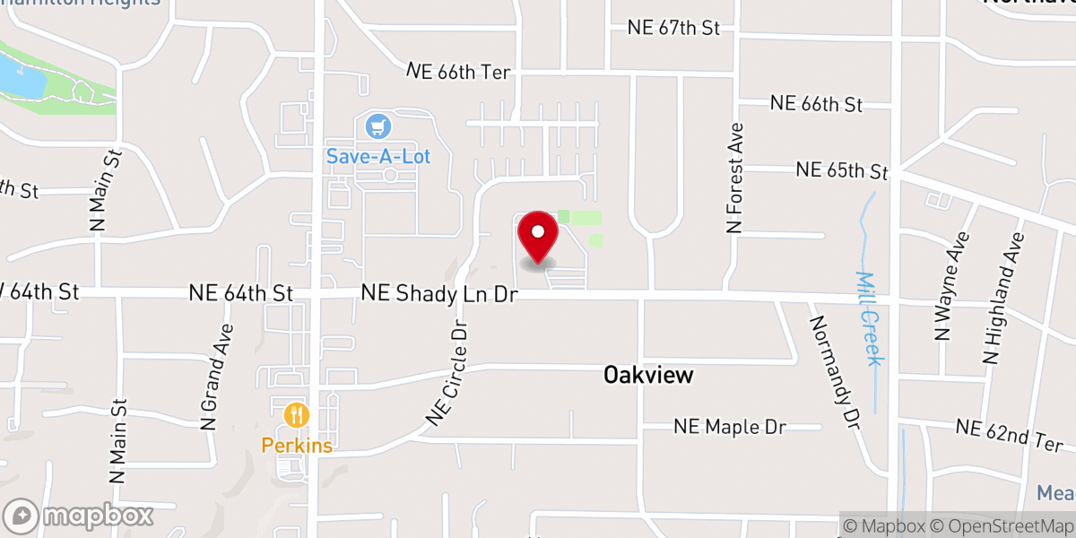Map showing location of St. Charles Borromeo Catholic Church