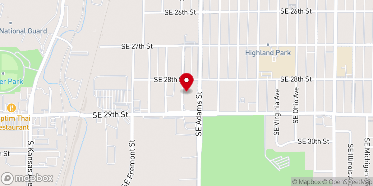 Map showing location of Church of the Living God