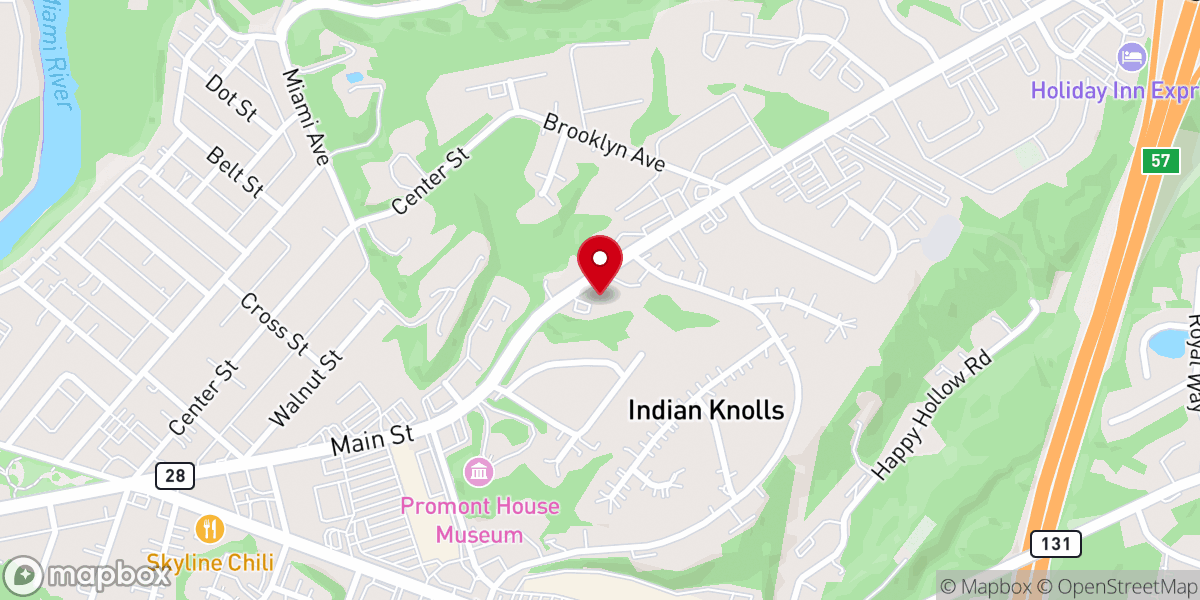 Map showing location of Grace Bible Church