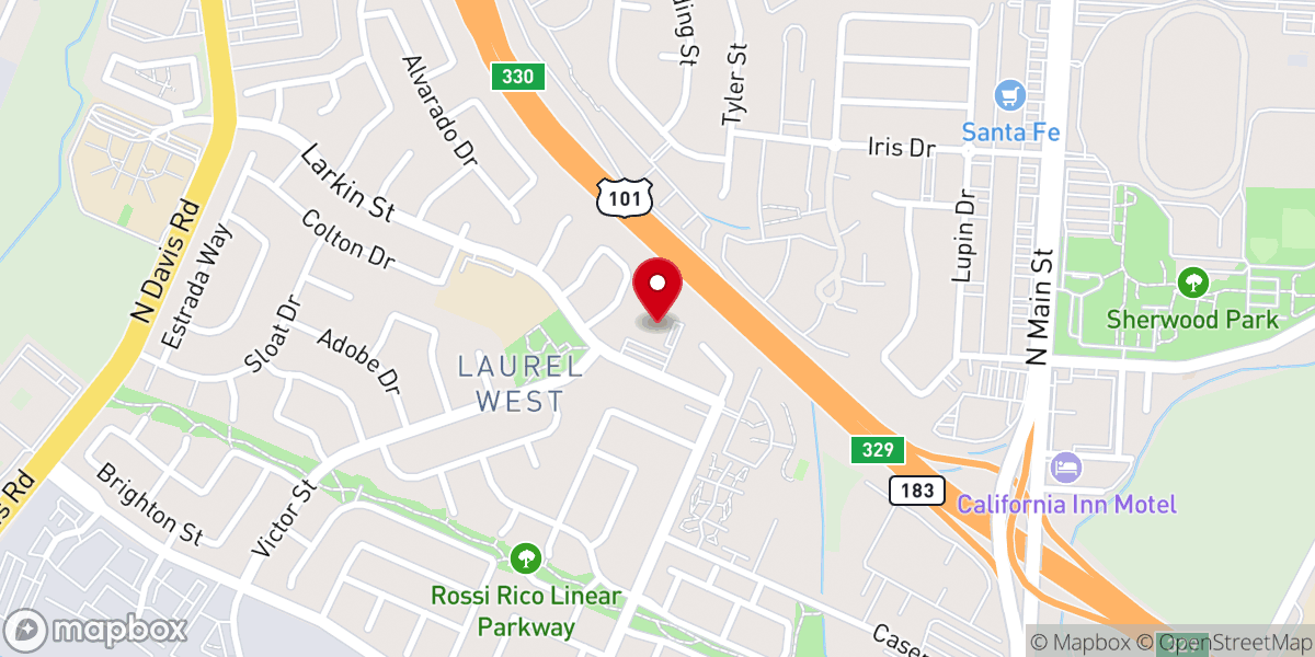 Map showing location of Lutheran Church of the Good Shepherd
