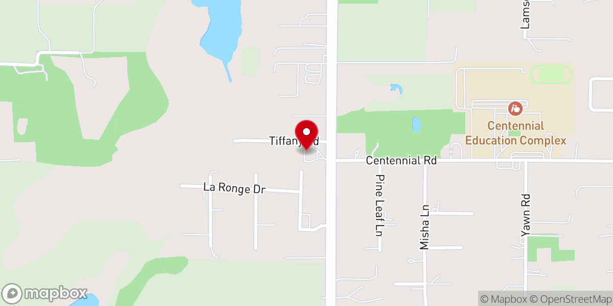 Map showing location of Grace Baptist Church