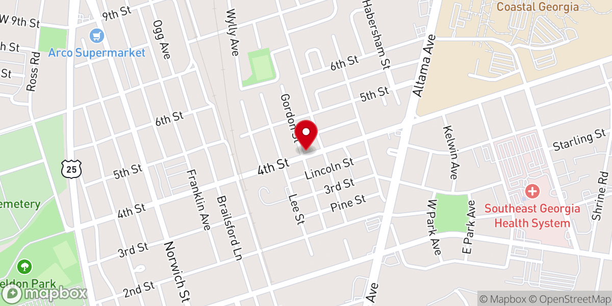Map showing location of COC Written In Heaven