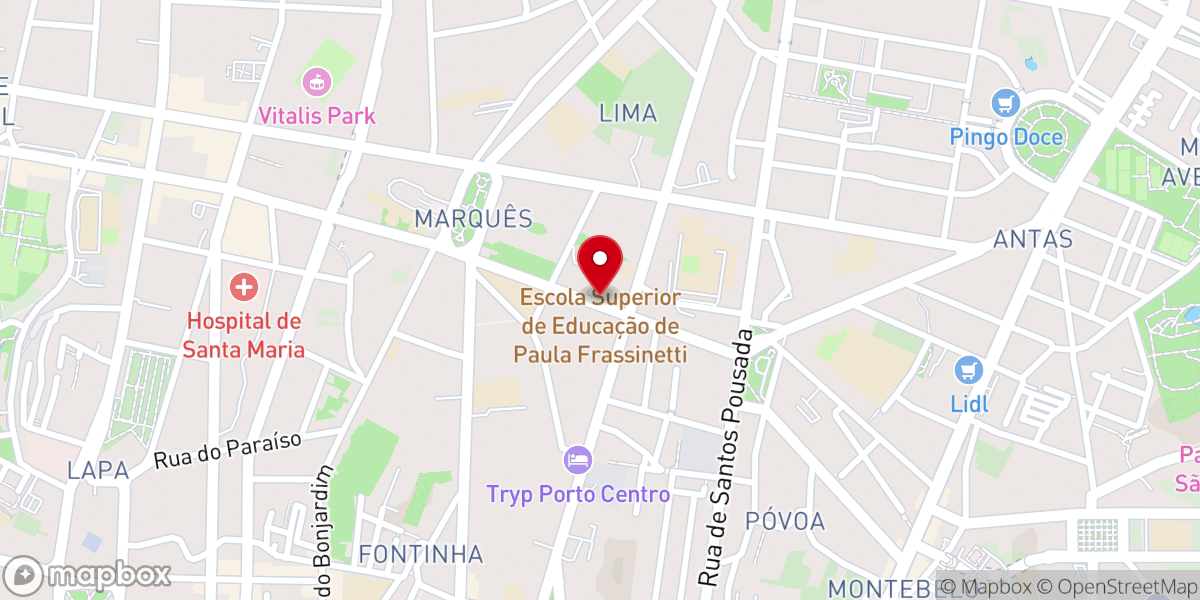 Map showing location of Igreja Evangélica do Poder de Deus