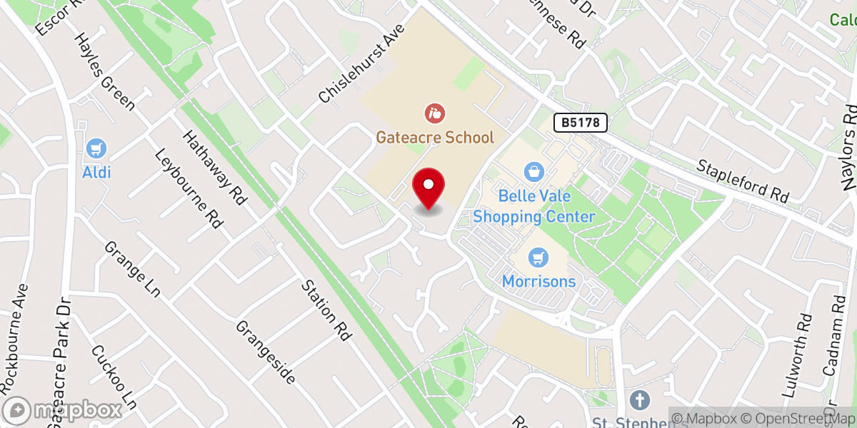 Map showing location of Our Lady of the Assumption RC Church