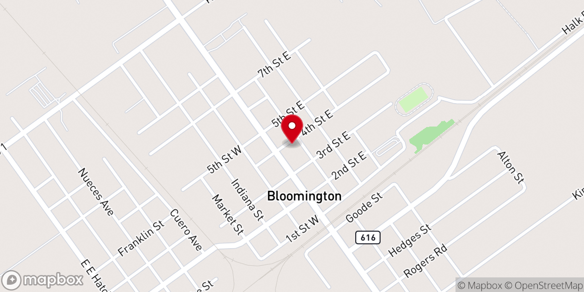 Map showing location of Tree of Life Church