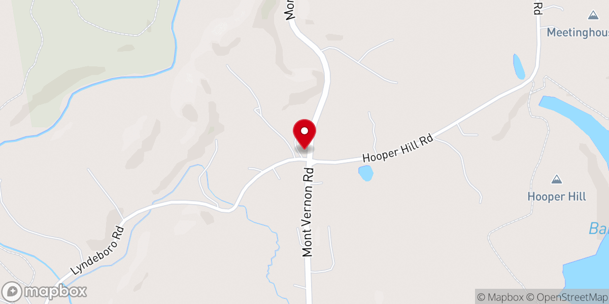 Map showing location of New Boston Baptist Church
