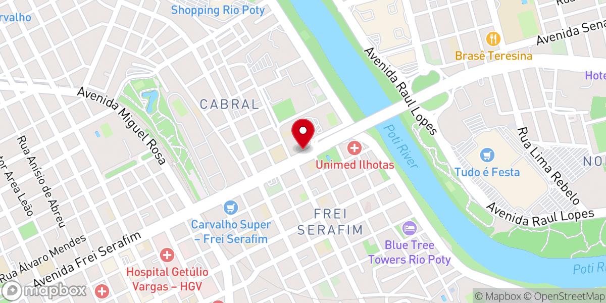 Map showing location of Capela São Miguel Arcanjo