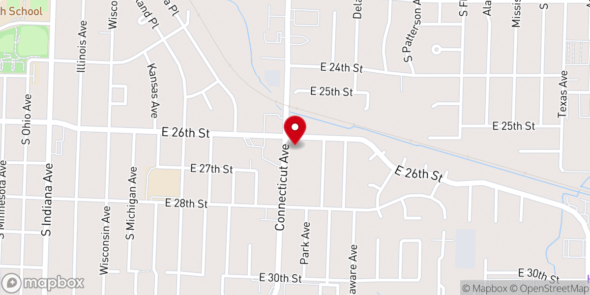 Map showing location of Apostolic Archives International/The Heritage Center