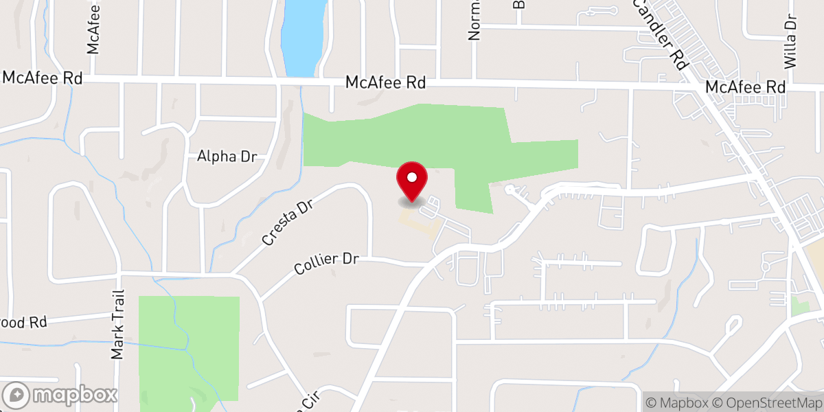 Map showing location of Saints Peter and Paul Catholic Church