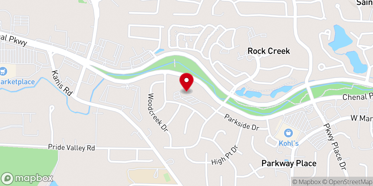 Map showing location of Covenant Presbyterian Church