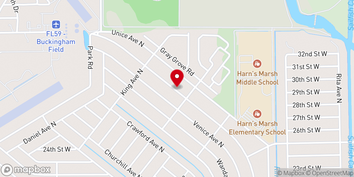 Map showing location of Gospel Assembly of Lehigh Inc
