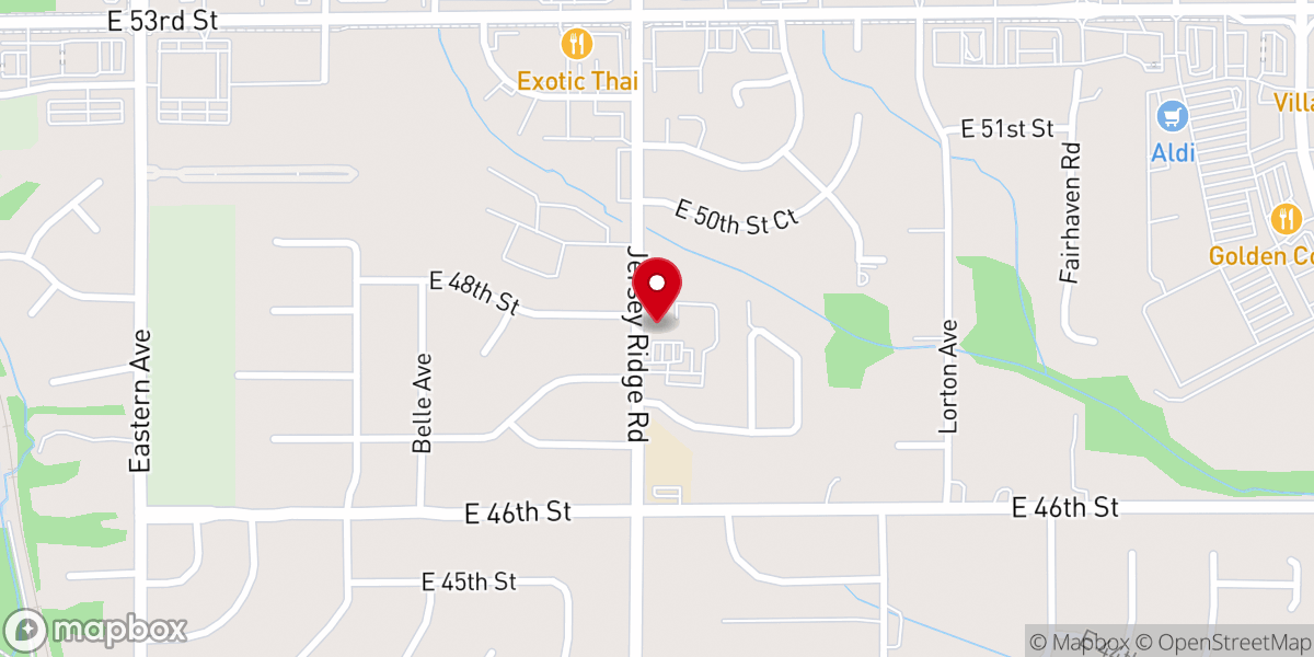 Map showing location of Legacy Church