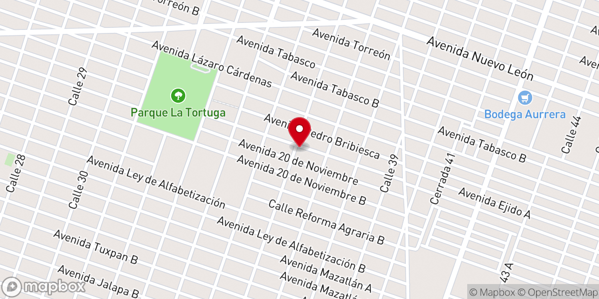 Map showing location of Capilla Calvario Emanuel