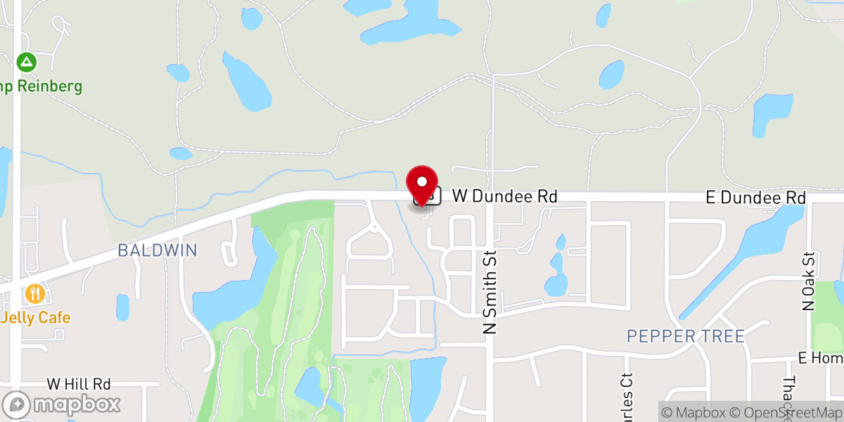Map showing location of Palatine Masonic Temple