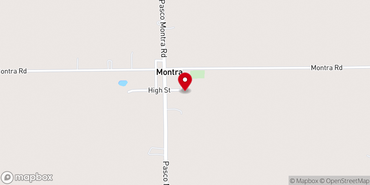 Map showing location of Montra Lutheran Parish