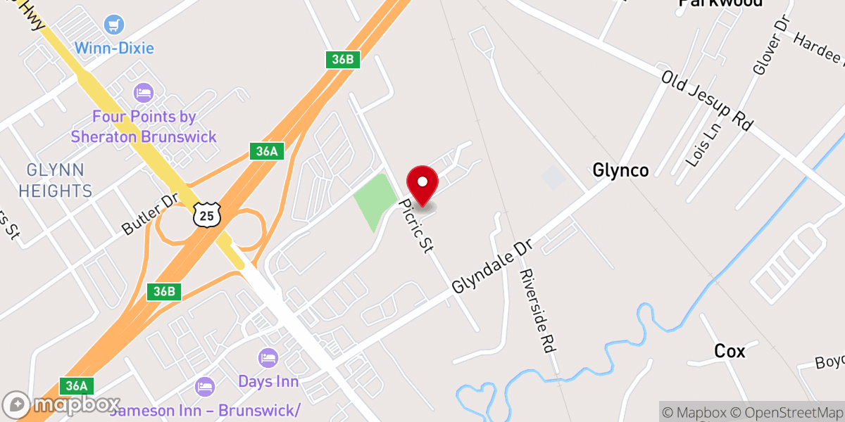Map showing location of Empowerment City Church