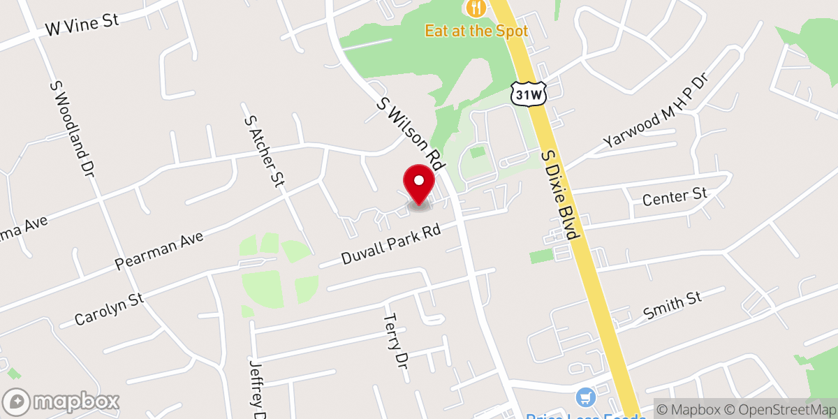 Map showing location of Saint Christopher Catholic Church