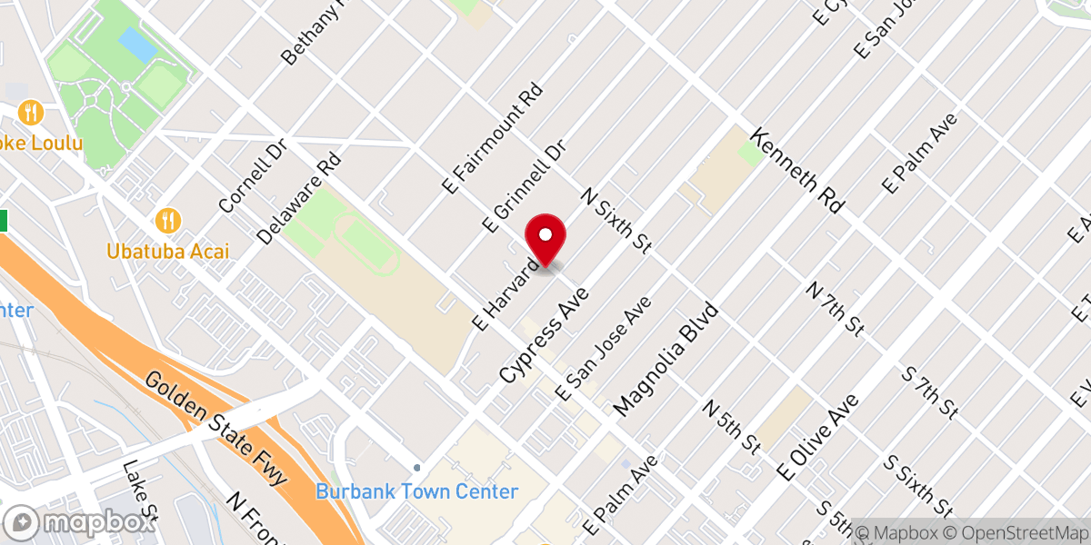 Map showing location of Emmanuel Evangelical Free Church