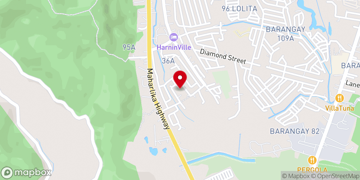 Map showing location of Imelda Village