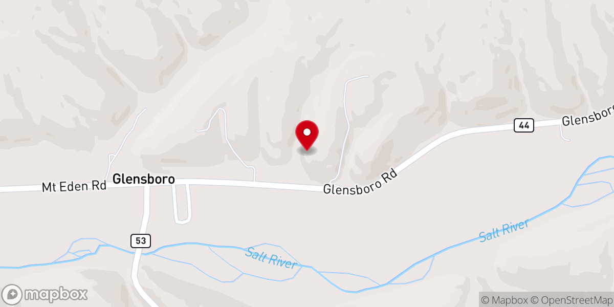 Map showing location of Hearts of Shiloh