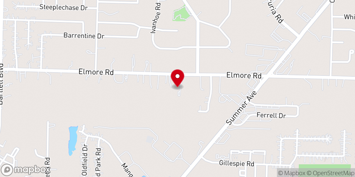 Map showing location of Grace Memorial Baptist Church