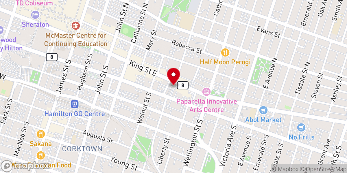 Map showing location of The Salvation Army Thrift Store