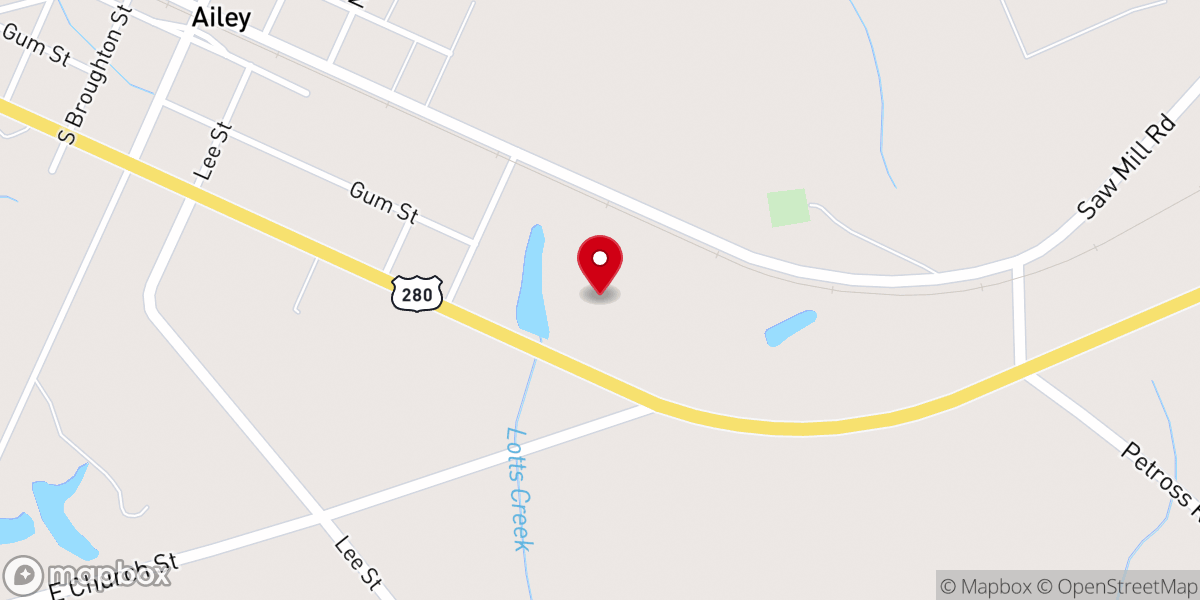 Map showing location of Calvary's Grace Baptist Church