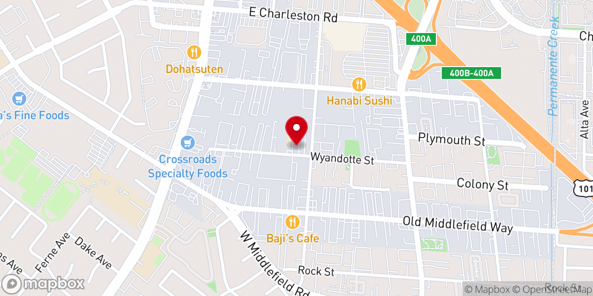 Map showing location of Conscious Living Center