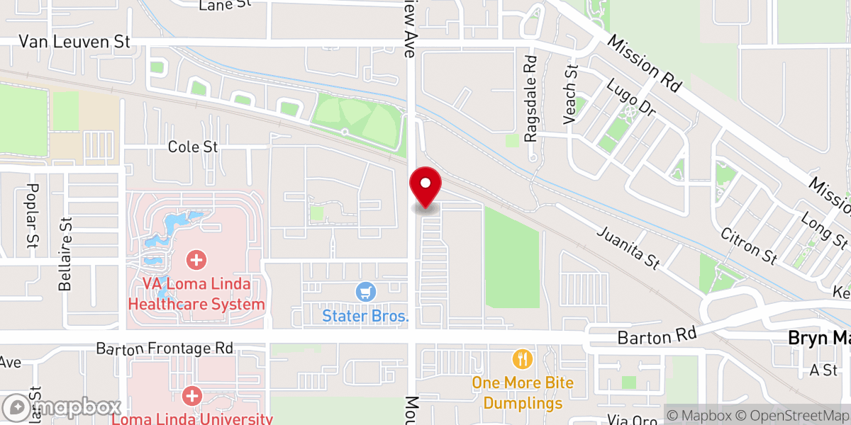 Map showing location of Alsad Loma Linda Spanish Seventh-day Adventist Church