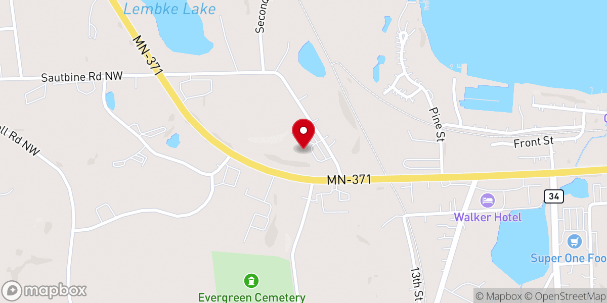 Map showing location of Calvary Evangelical Free Church