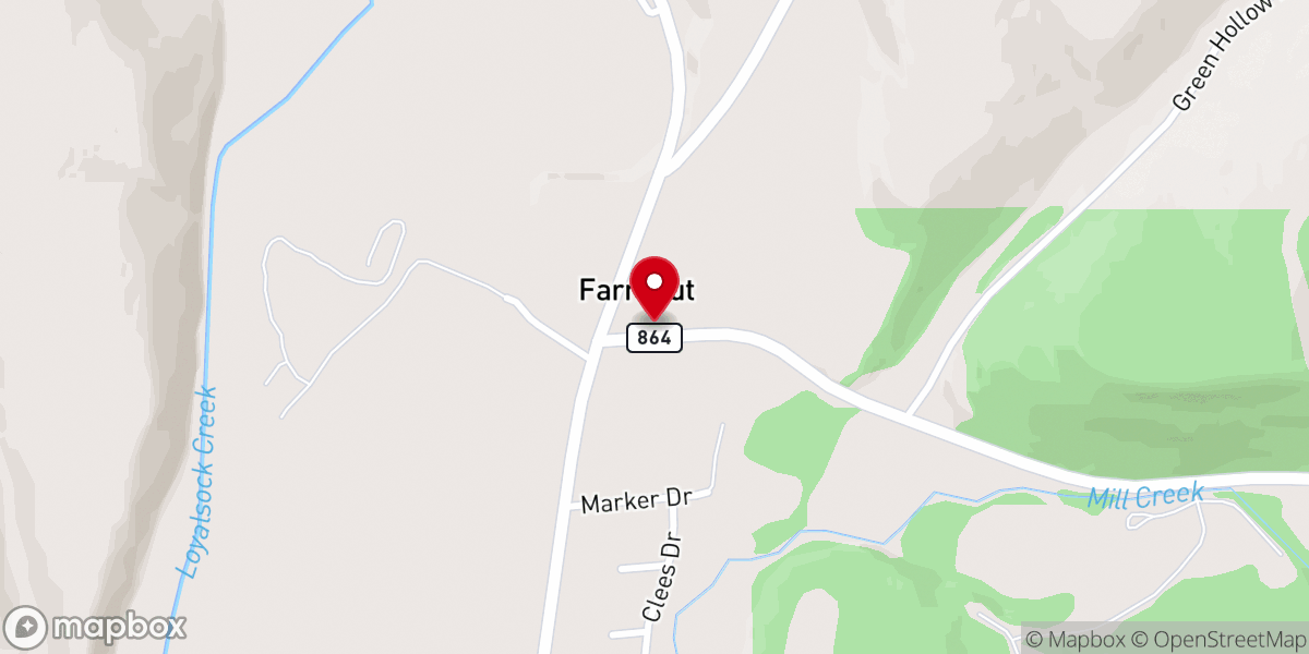 Map showing location of Farragut United Methodist Church