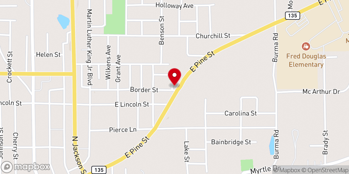 Map showing location of Iglesia Nehemias