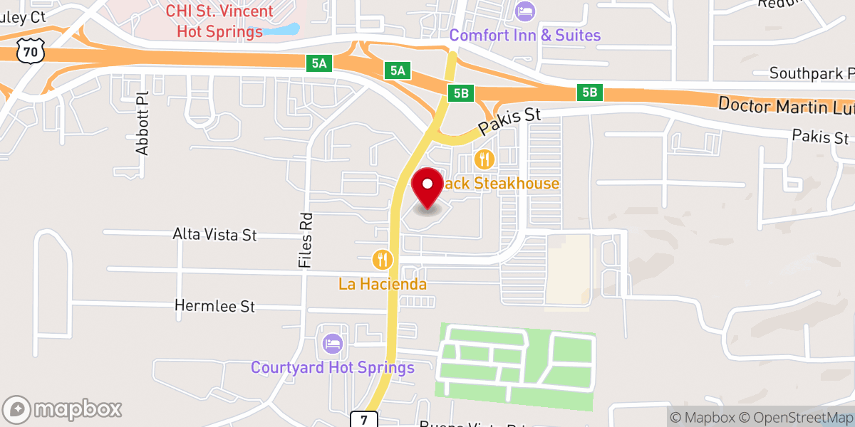 Map showing location of Westminster Presbyterian Church