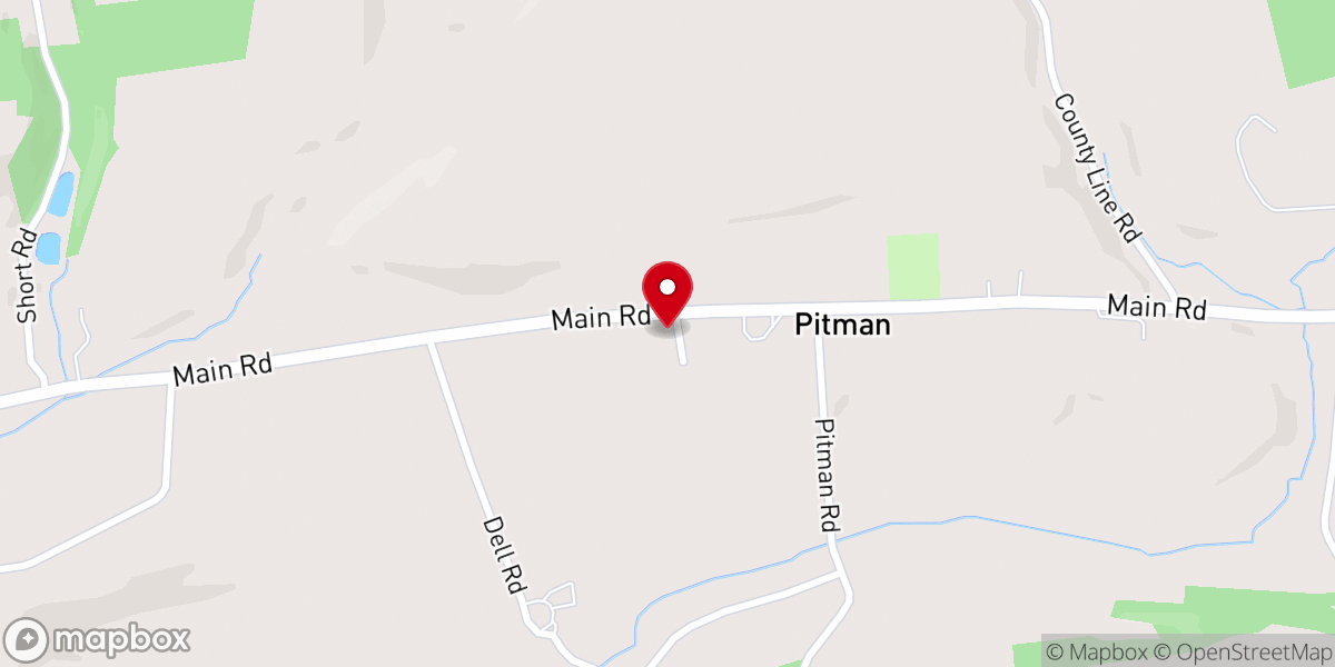 Map showing location of St. James Lutheran Church