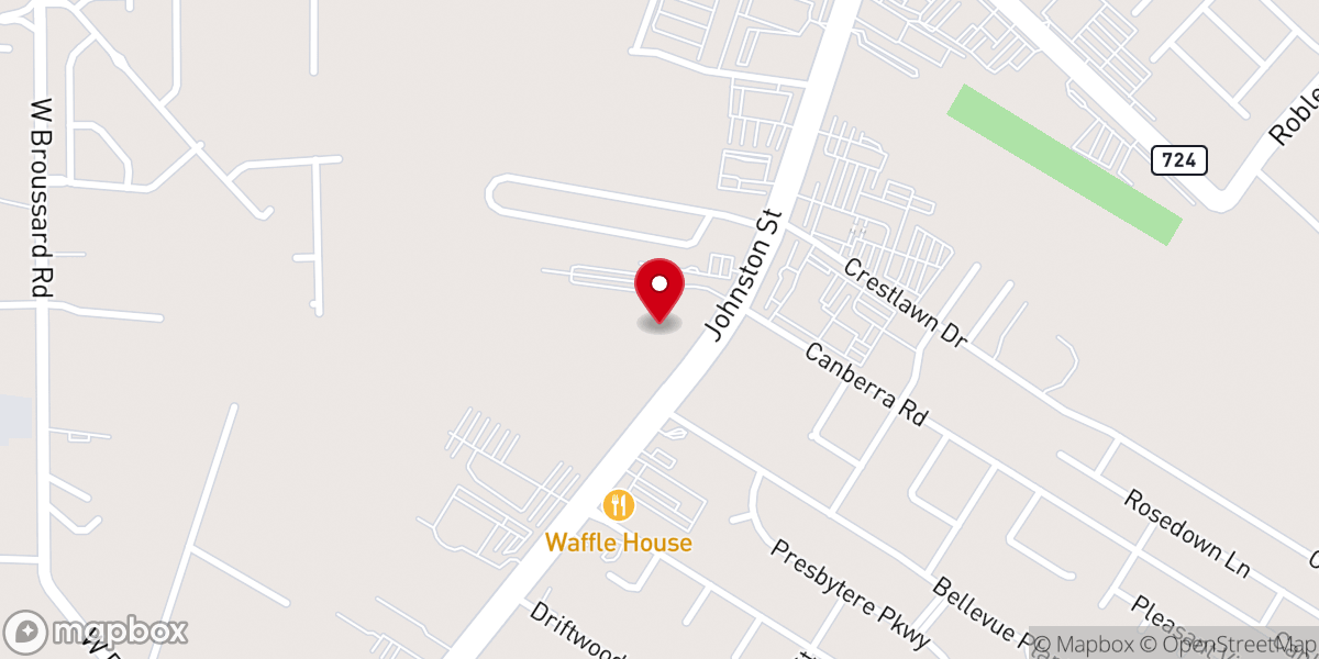 Map showing location of Life Church Assemblies of God