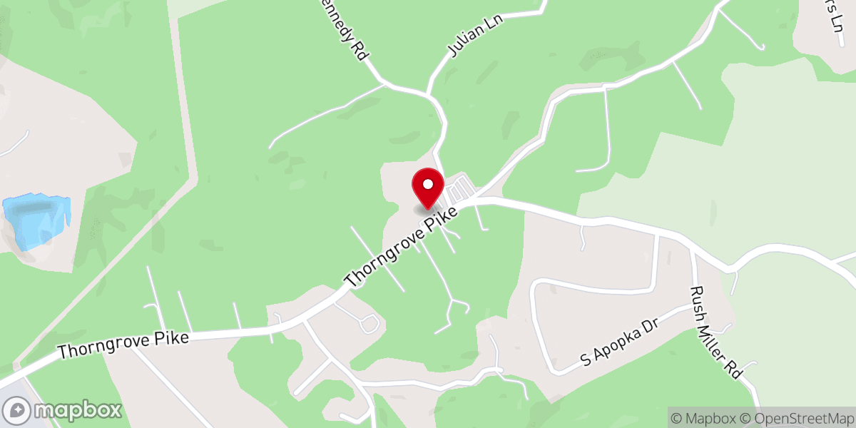 Map showing location of Marbledale Baptist Church