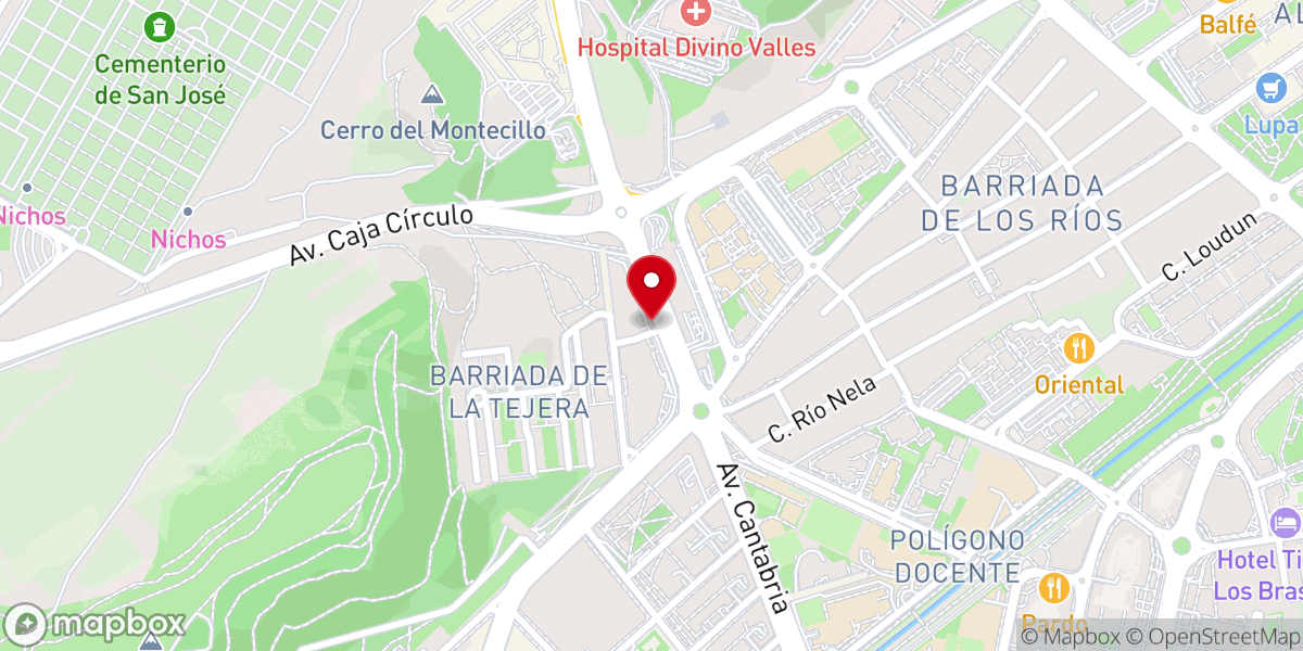 Map showing location of Centro de Fotografía Histórica de la Guardia Civil