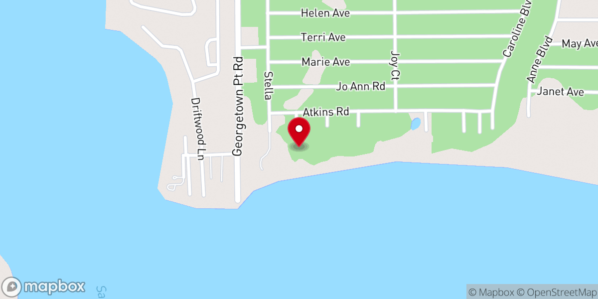Map showing location of Georgetown, FL 32139