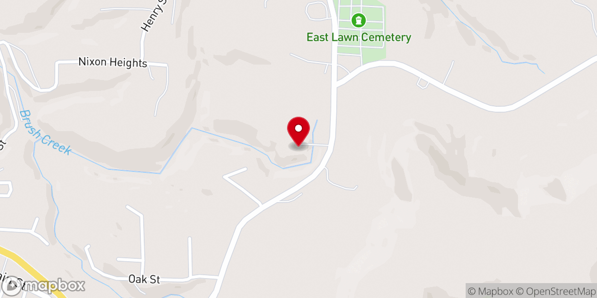 Map showing location of Marshall Church of Christ