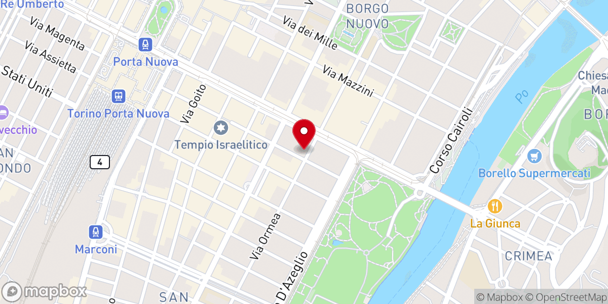 Map showing location of Oratorio Salesiano San Luigi