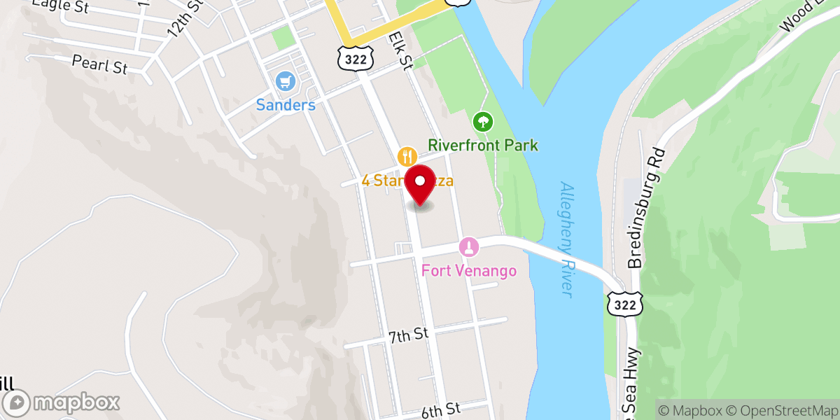 Map showing location of The Witherup House