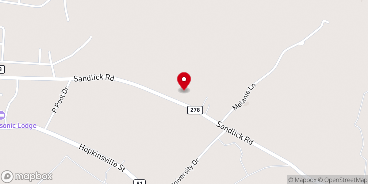 Map showing location of Princeton general Baptist church