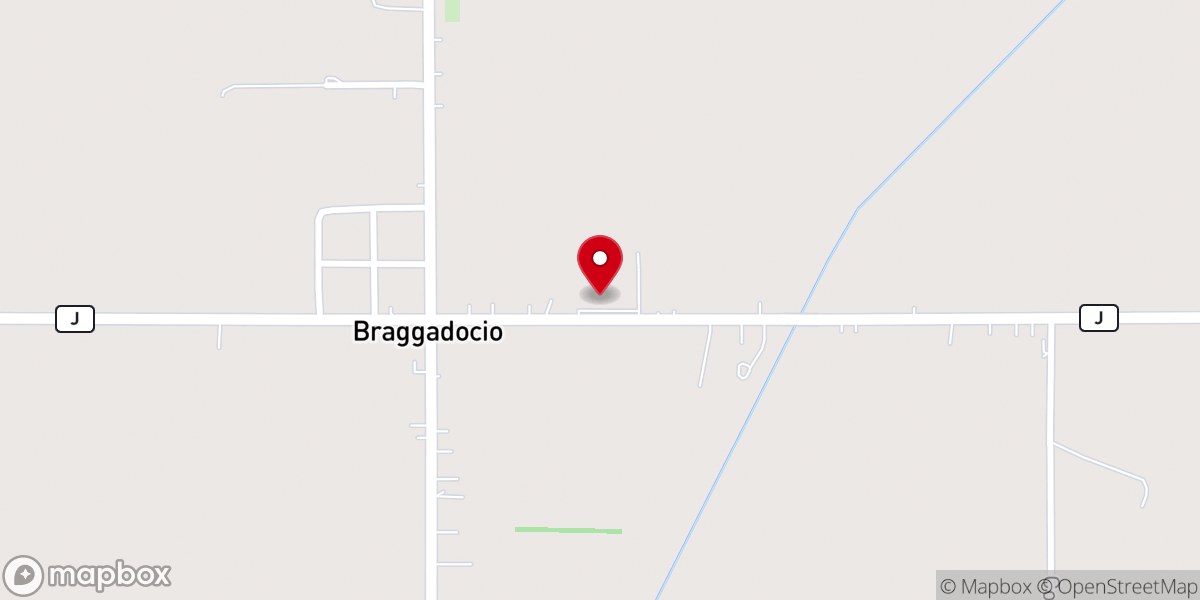 Map showing location of Crossroads Worship Center