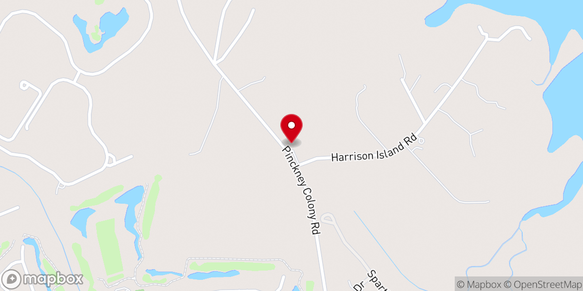 Map showing location of St. Andrew Chapel- St. Gregory Parish