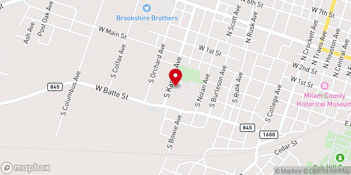 Map showing location of Simon George Hall