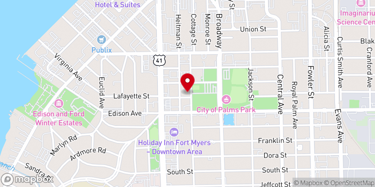 Map showing location of St. Vincent de Paul Society