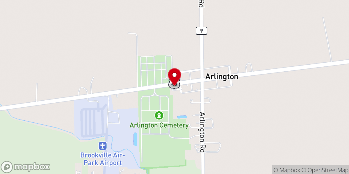 Map showing location of Brethren Reformed Church
