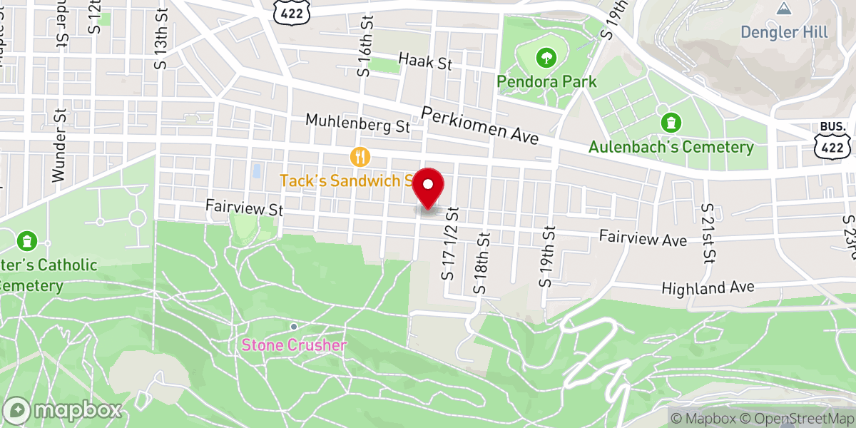 Map showing location of Fairview Mennonite Church